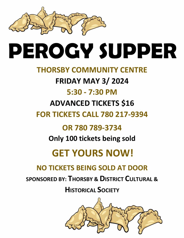 Thorsby & District Cultural & Historical Society Perogy Supper