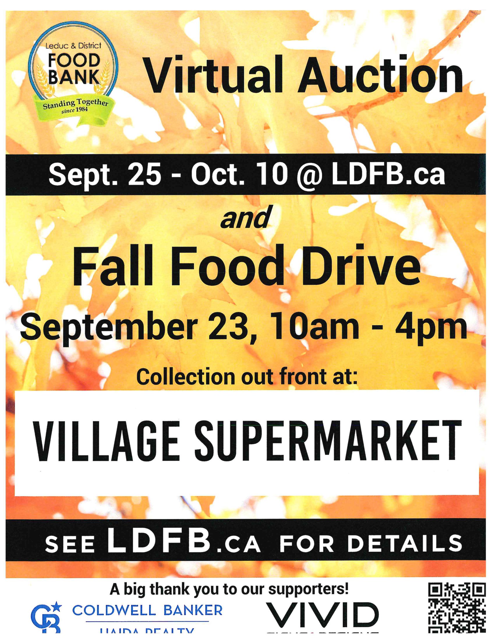 Leduc & District Food Bank Fall Food Drive: News - Town of Thorsby