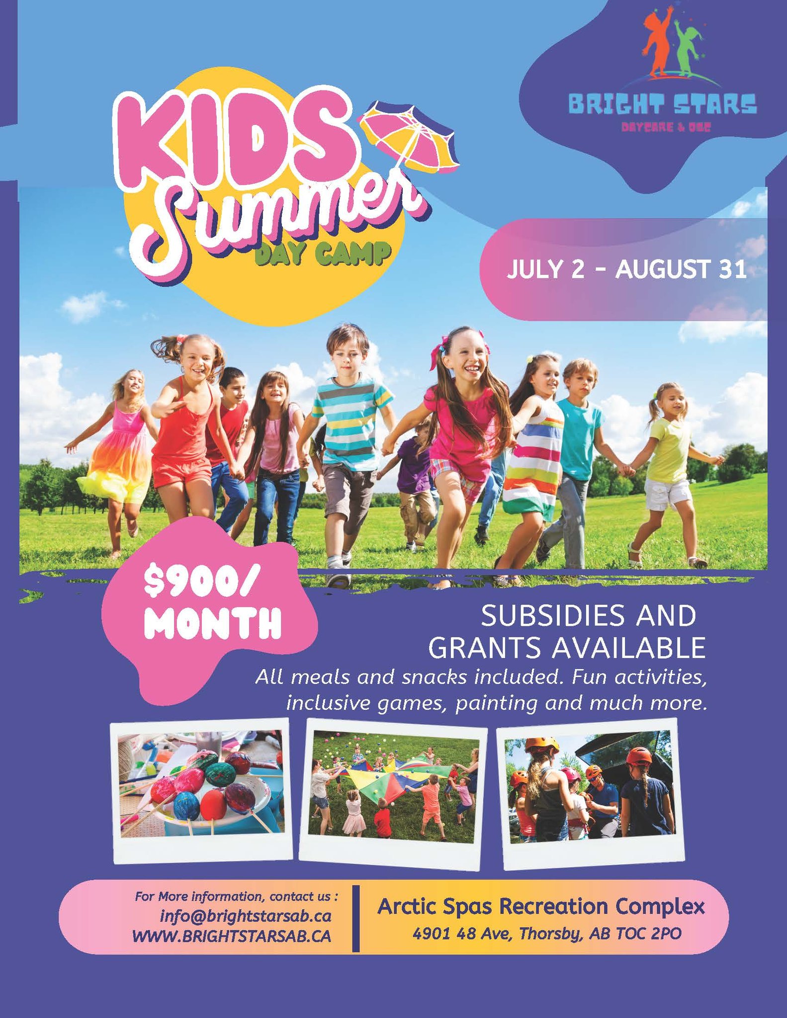 Kids Summer Day Camp Program!: News - Town of Thorsby