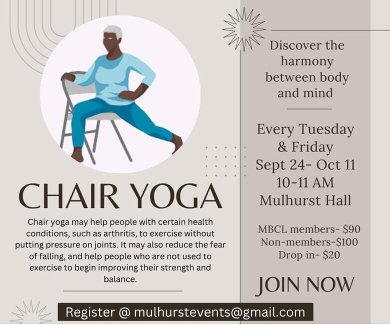 Mulhurst Hall Chair Yoga Sessions