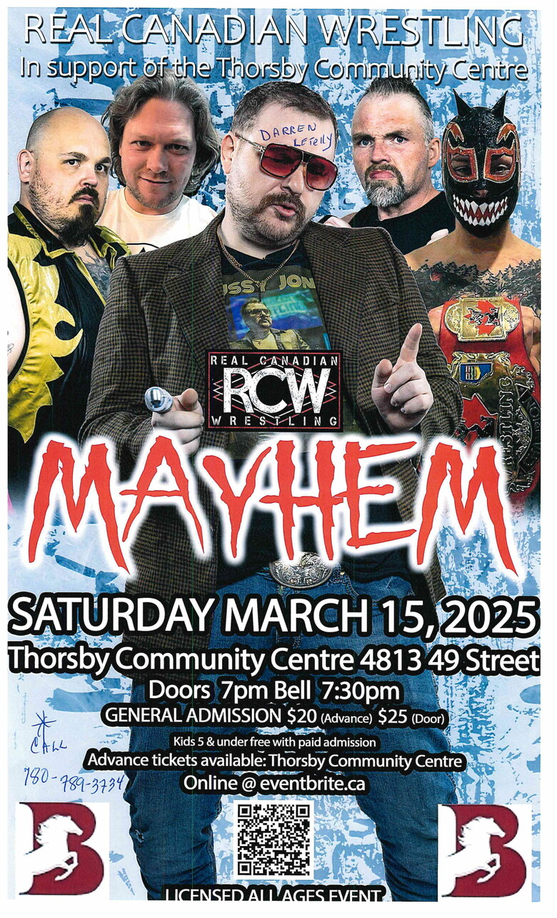 Real Canadian Wrestling at the Community Hall!