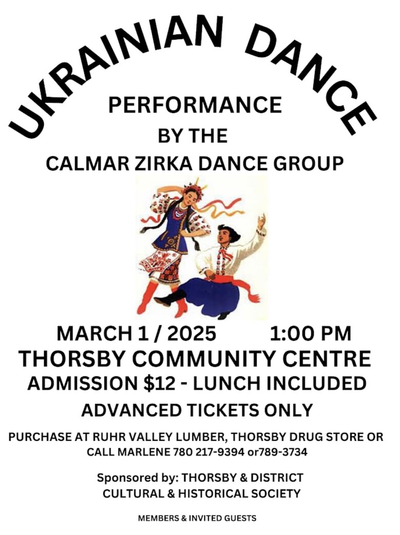 Ukrainian Dance Performance at the Community Center!