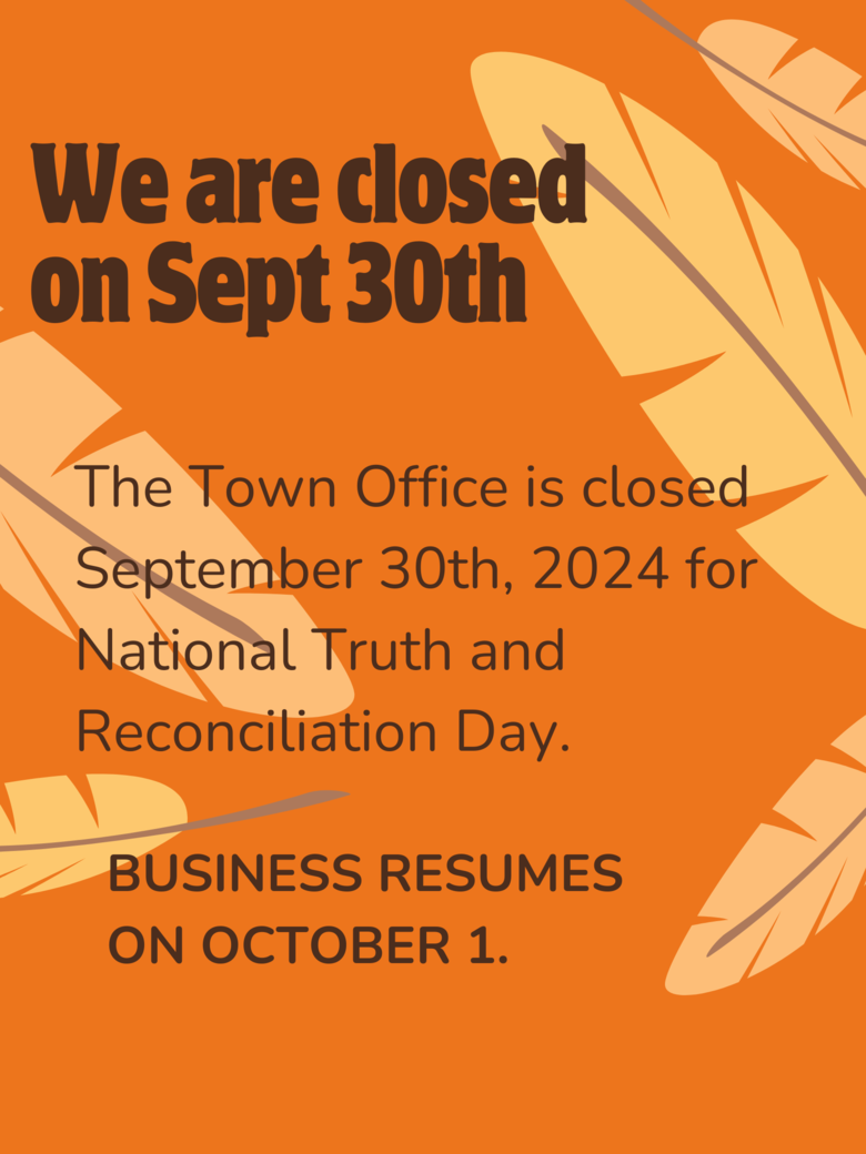 Town Office Closed on September 30th, 2024